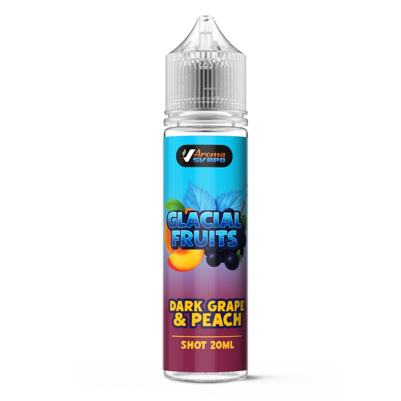 GLACIAL FRUITS - PEACH & DARK GRAPE ICE - 60ML