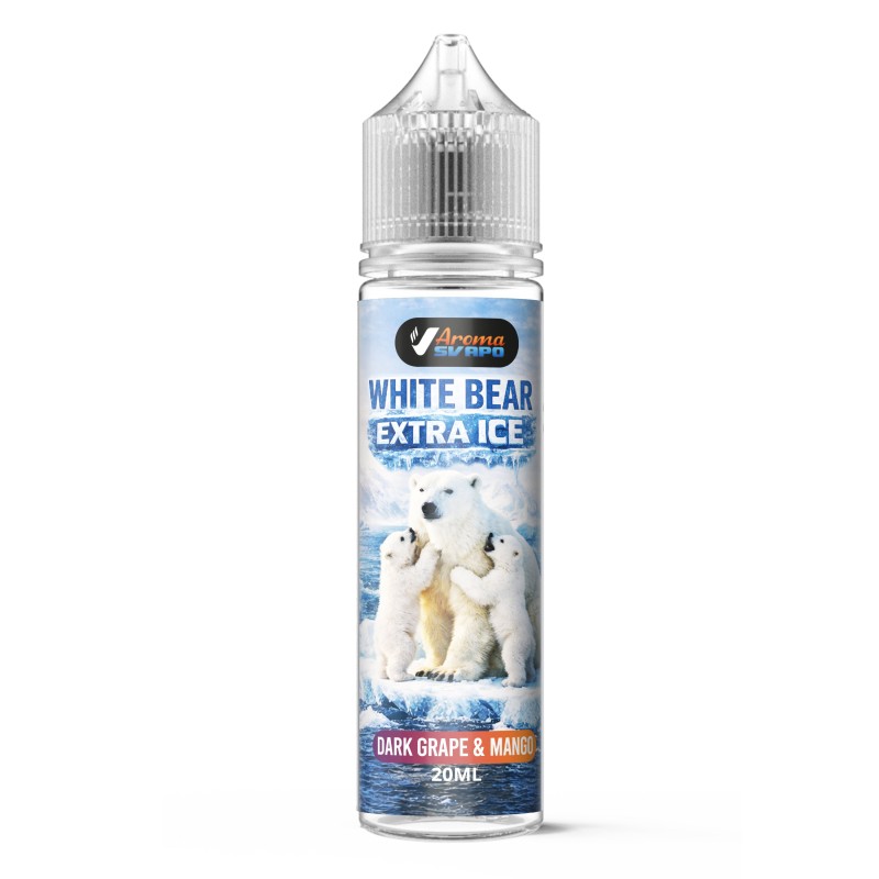 WHITE BEAR FRUITS EXTRA - Dark Grape & Mango - 60ML
