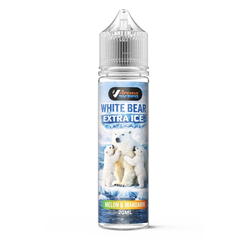 WHITE BEAR FRUITS EXTRA - Melon & Mandarin - 60ML